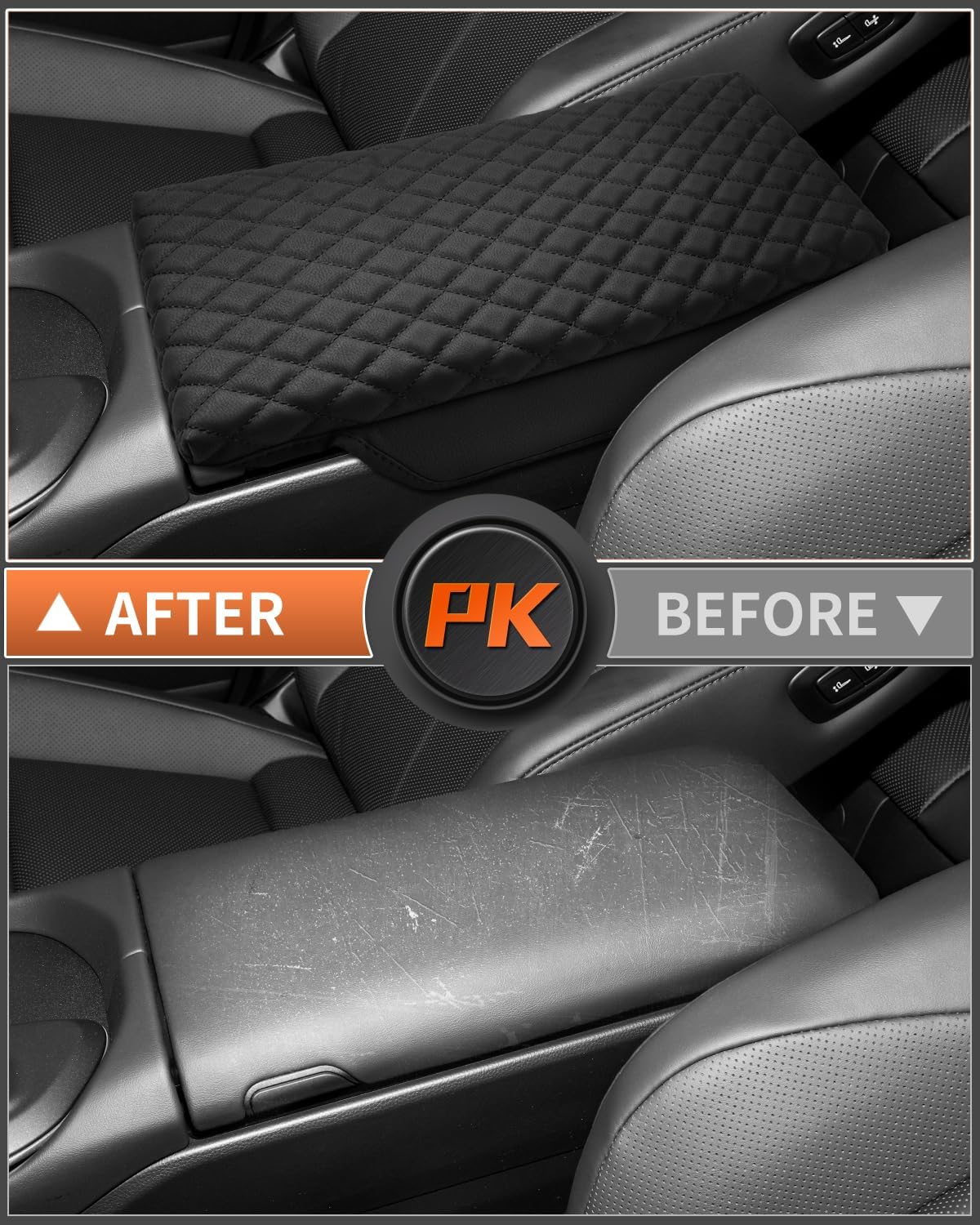 Shademax Toyota Crown Center Console Cover, Armrest Cover Cushion Pad for Toyota Crown 2023 2024 2025 2026 Accessories, PU Leather Middle Consle Lid Armrest Seat Box Cover Protector Anti-Scratch Black