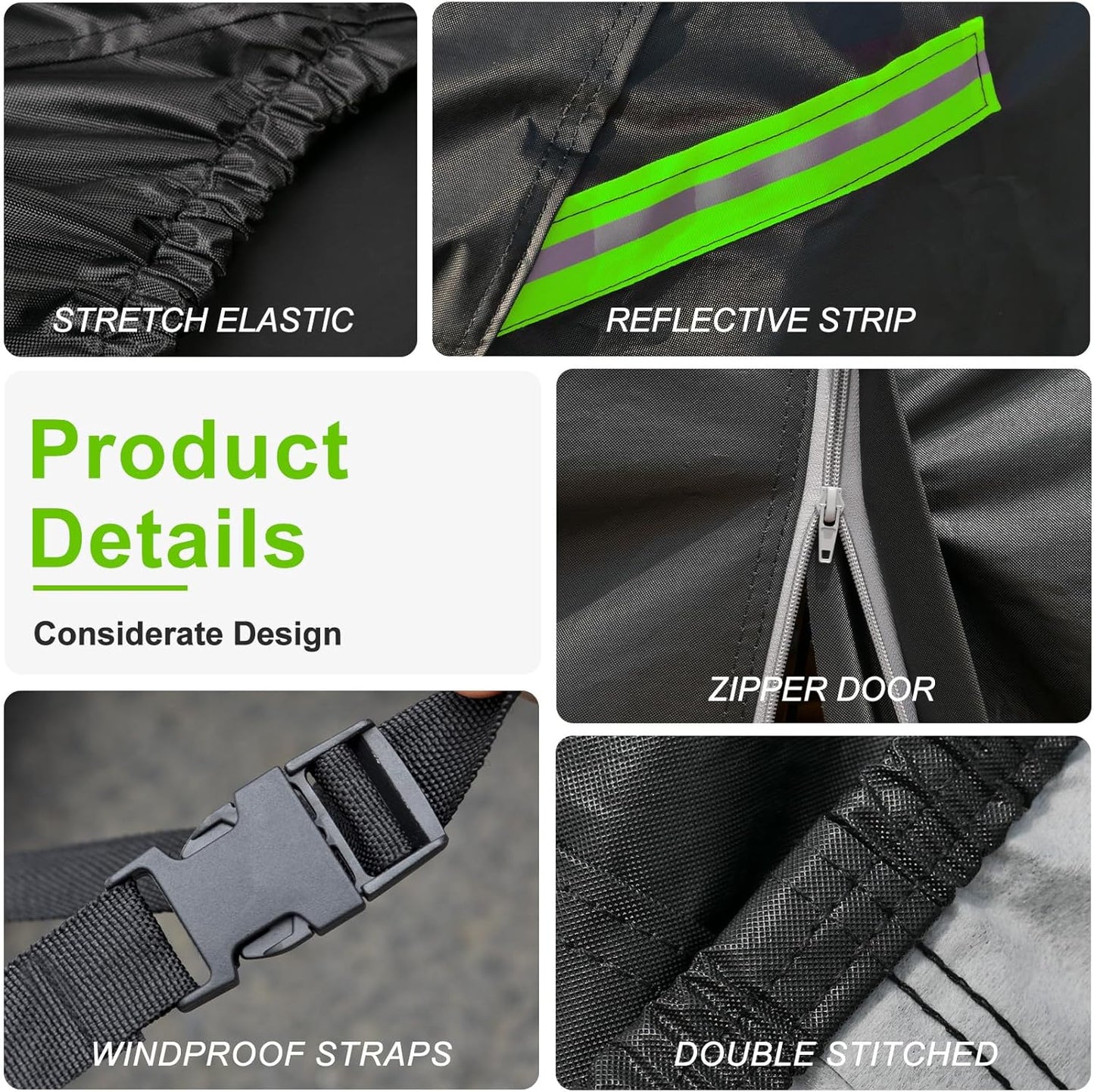 KouKou Car Cover Waterproof All Weather, 7 Layers Outdoor Car Covers for Automobiles with Zipper, Universal Fit Hatchback Subaru Impreza,Mazda 3,VW Golf, BMW X2, ect. (Length to164-178 inch)