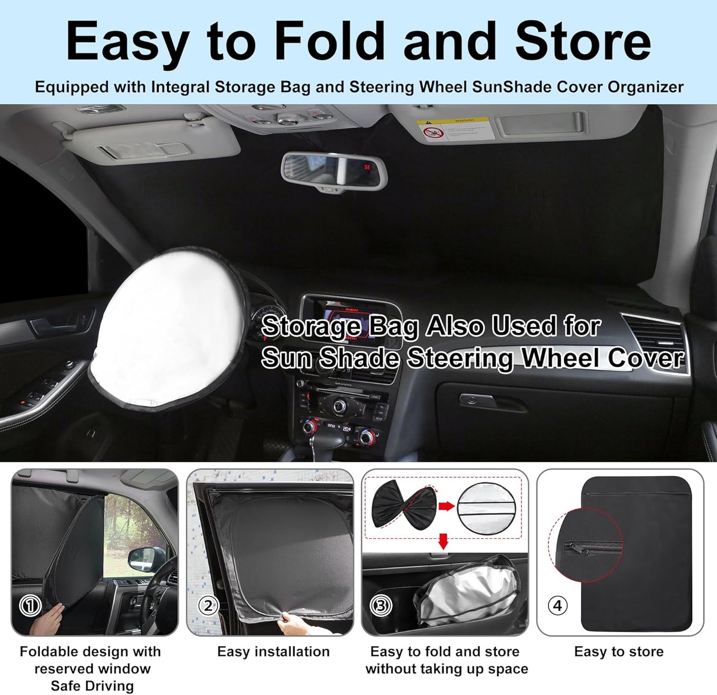 TINGLU Window Shades for Chevrolet/Chevy Equinox 2018-2024 Accessories Car Side Full Windows Rear Triangular Windshield Sun Shade Sun UV Rays & Privacy Protection for Camping,Napping,and Relaxing 8PCS