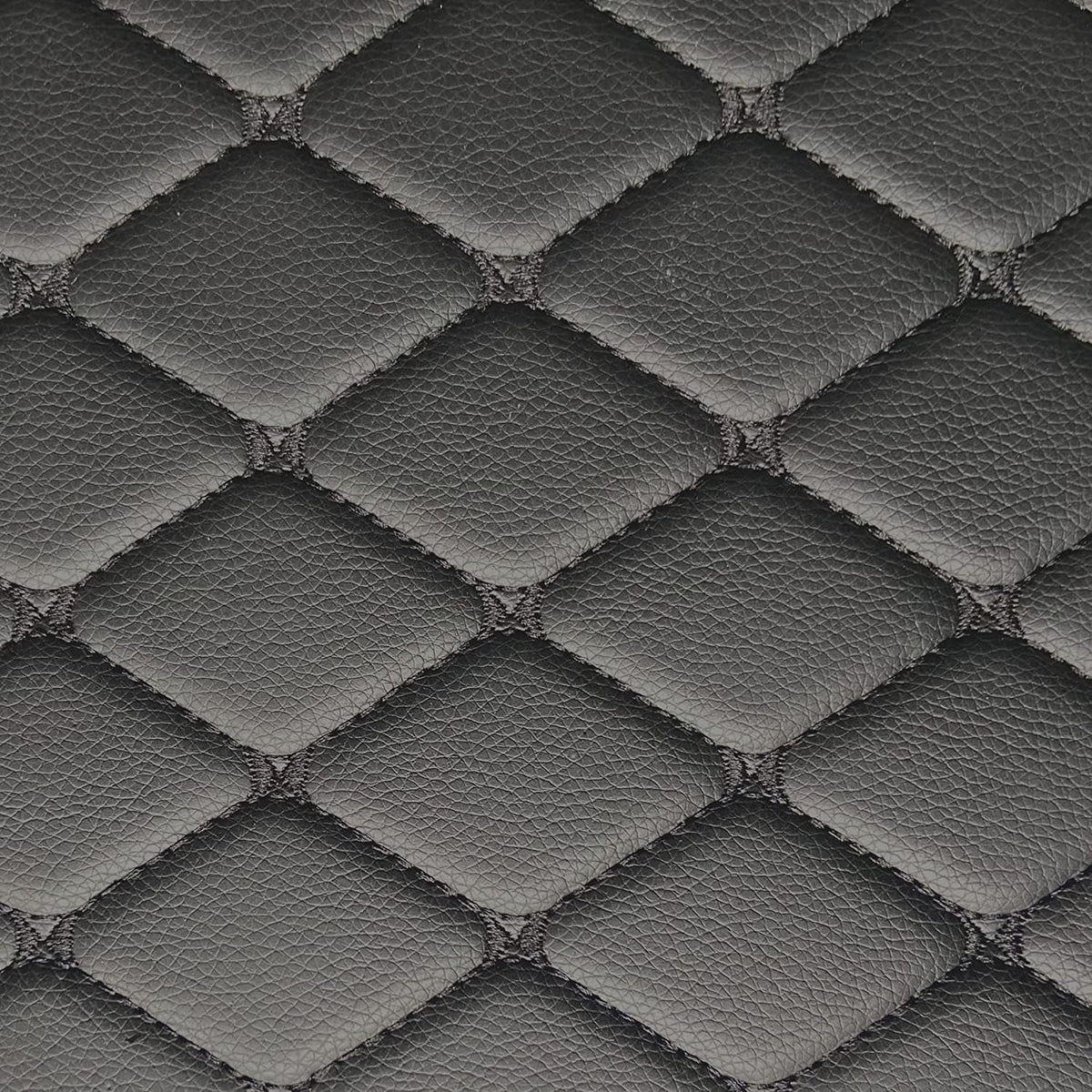 Custom All-Weather Protection Luxury Leather Floor Mats for Cars SUVs Trucks According Anti-Slip Leather Floor mats ﻿ (Black)