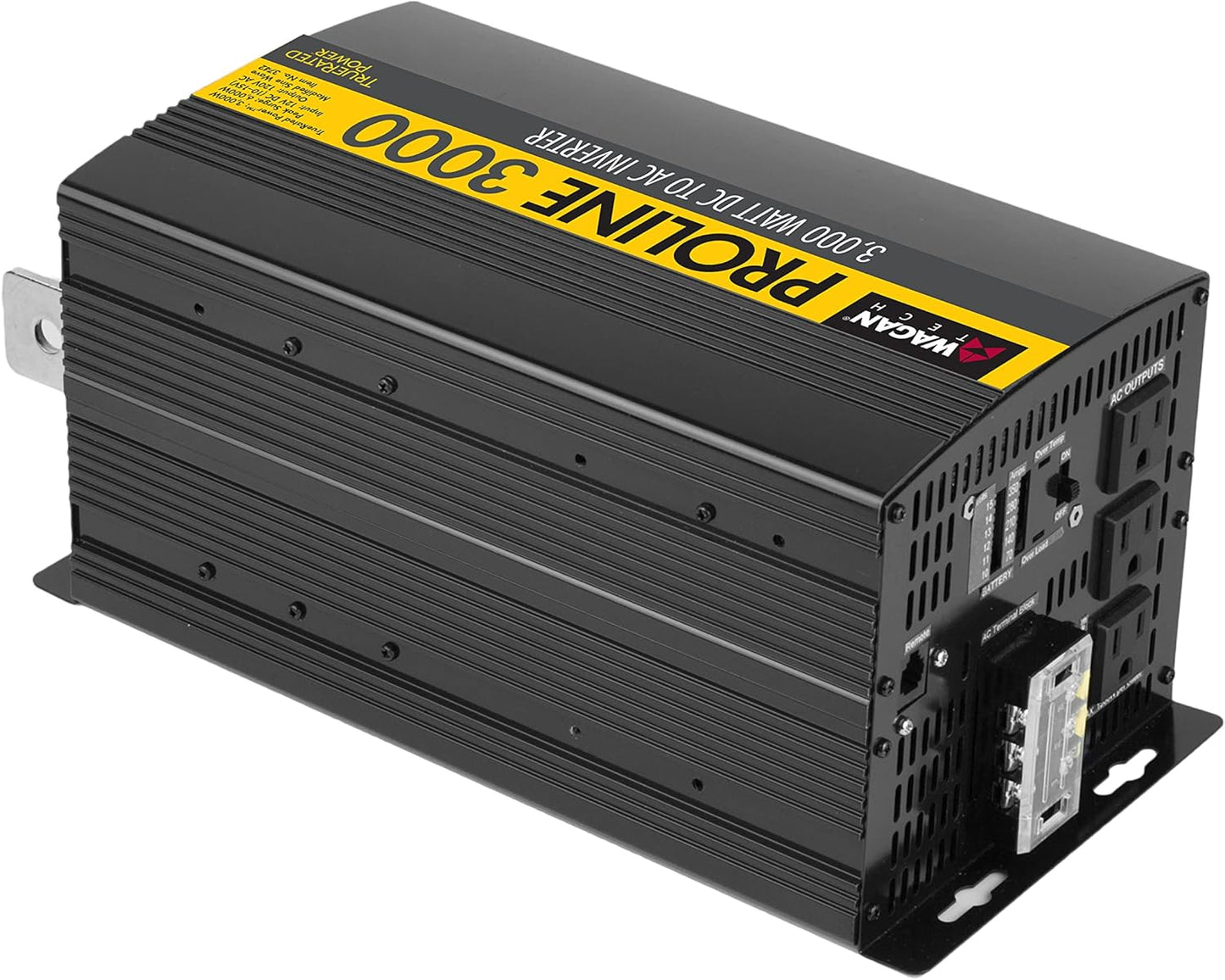 Wagan EL3742-4 24V 3000 Watt Power Inverter with Remote Control 6000 Watt Surge Peak Power Converter for Home RV Camping Van Life Off Grid