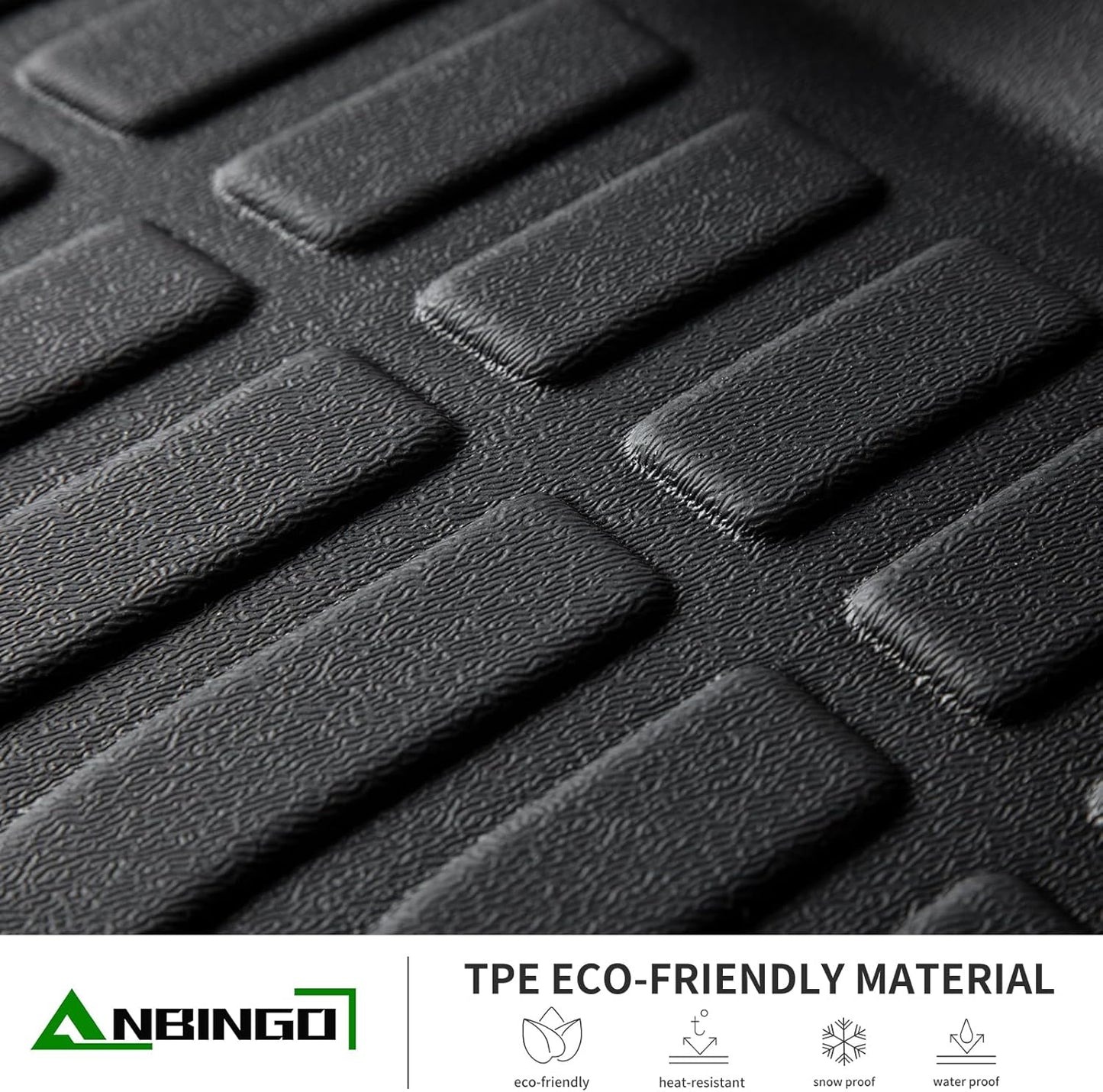 ANBINGO®Floor Mats & Cargo Liner Set Fit for 2020-2024 2025 Ford Escape Hybrid All Weather Protection TPE Anti-Slip Car Full Set Floor Liners Custom Accessories