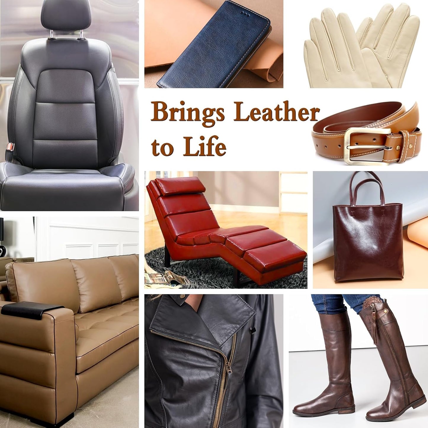 Saddle Tan Leather Dye Light Brown Recoloring Balm Repair Kit Vinyl Car Seat Interior Paint Furniture Couch Recliner Chair Boot Jacket Shoe Bag Purse Color Restorer Fading Scratch Stain Remover