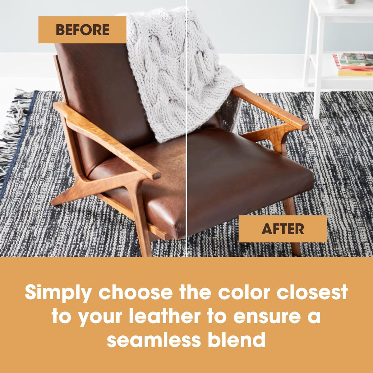 The Original Leather Recoloring Balm by Furniture Clinic - Maroon Leather Dye for Furniture, Couches & Car Seats - Restore Scratched, Faded, & Damaged Surfaces