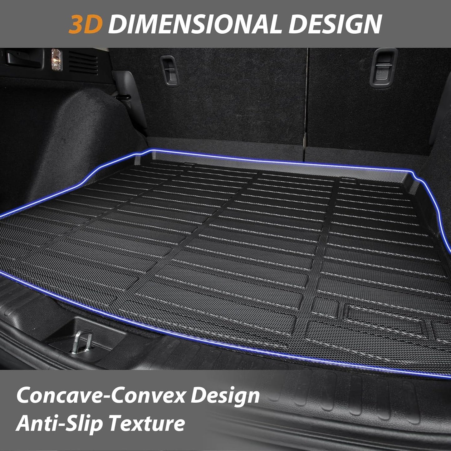 AIPOIL® Floor Mats & Cargo Liner Set for 2022-2024 2025 Lexus NX/NX250/NX350/NX350 F Sport/NX350h/NX450h+/NX450h+ All Weather Protection TPE Anti-Slip Car Full Set Custom Car Mats Accessories - Black