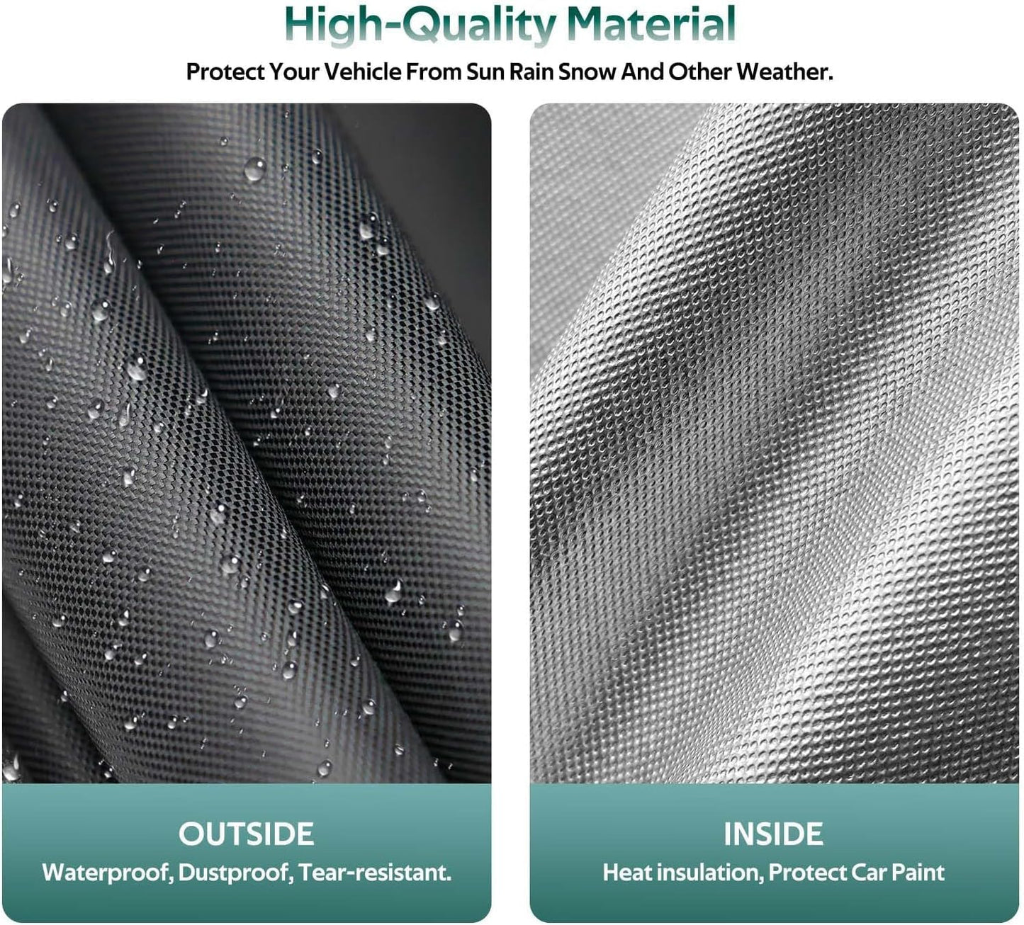 Coupe Car Cover Custom Fit for Mercedes C Class C220 C250 C300(2007-2025), Waterproof All Weather for Automobiles, Outdoor Full Cover with Windproof Clip Straps.