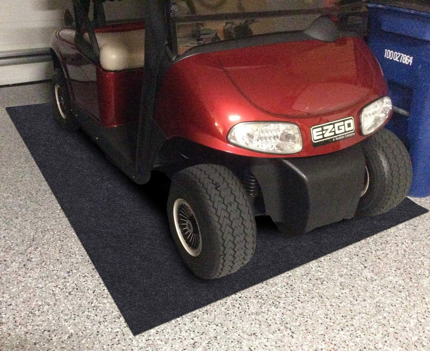 Garage Floor Mat，Absorbent Oil Mat—Floor Mat for Golf Carts,Motorcycles，Protect Garage and Shop Floor Surface，Absorbent Felt and Leak-Resistant Anti-Slip Backing，Reusable/Washable (7'6" x 17")