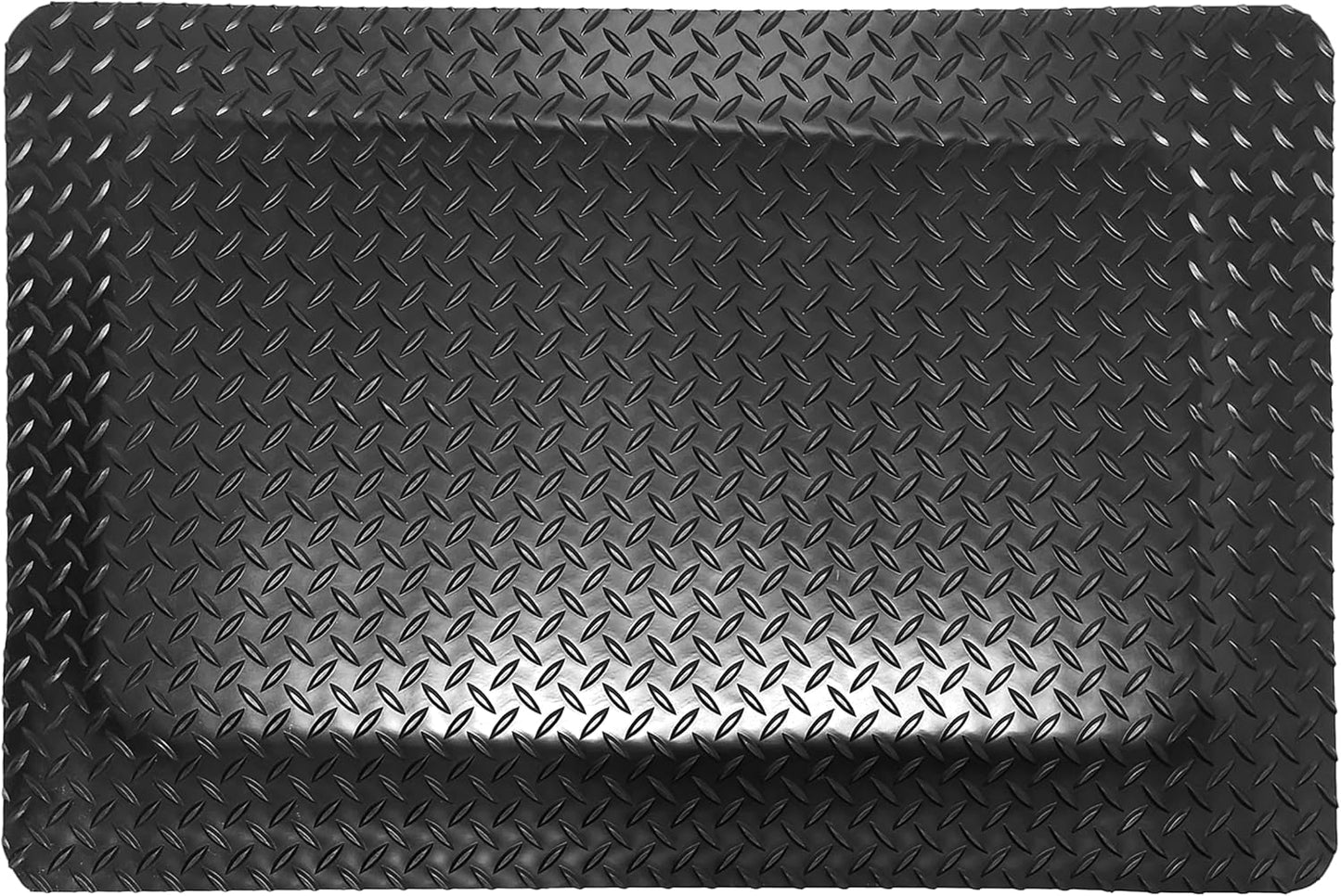 Rhino Mats, American Classic Diamond Anti-Fatigue Mats, Industrial Ergonomic Comfort Standing Mat for Work, Home, Garage, Office, Kitchen or Anywhere (Black 9/16" Thick, 2 FT. x 5 FT.)