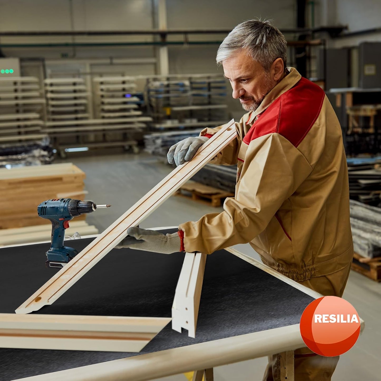 RESILIA Work Bench Mat - 23.5" X 47.5", Scratch-Resistant PVC Mats - Protect Your Workbench, Table, or Tool Station from Painting, Woodworking, Crafting, Building, & More, Black, Made in The USA