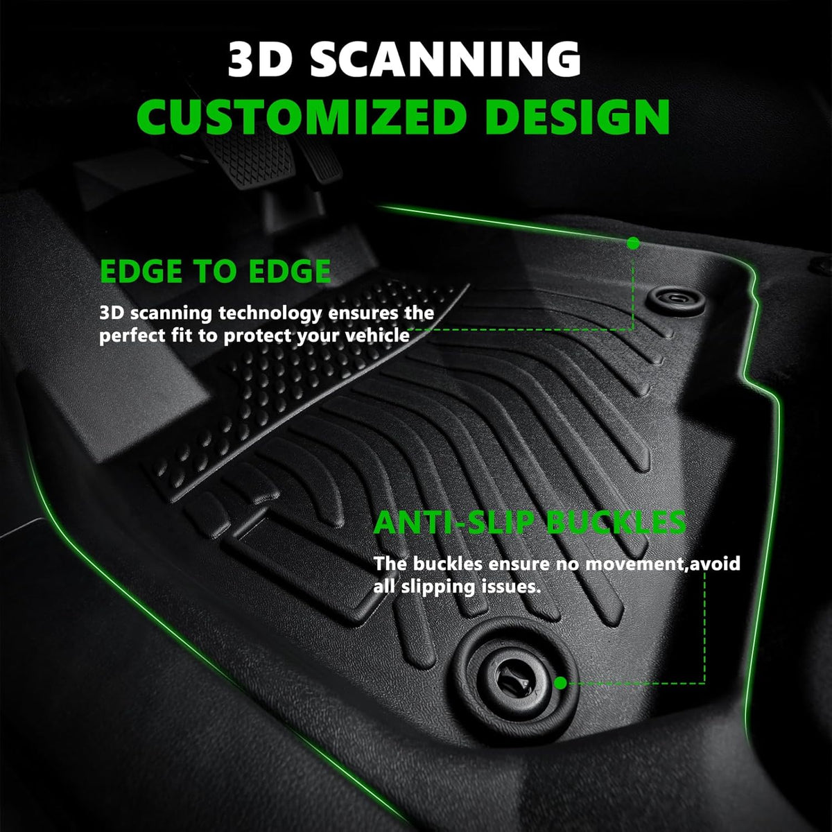 for Cadillac XT4 Floor Mats 2025 2019-2024,Car Mats for Cadillac XT4 All Weather Floor Mats Rubber Car Mats Cargo Liner Accessories 2019-2025