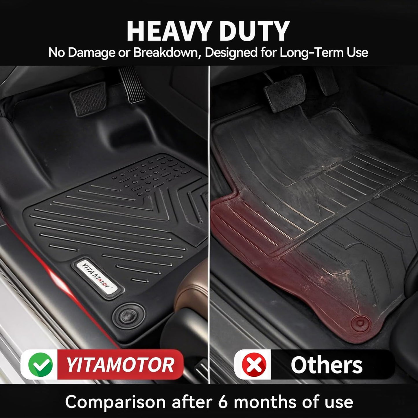 YITAMOTOR Floor Mats & Cargo Mats Set Fit for Mazda CX-5 2017-2021, Custom Fit TPE All Weather Mazda CX-5 CX5 Floor Liners Set