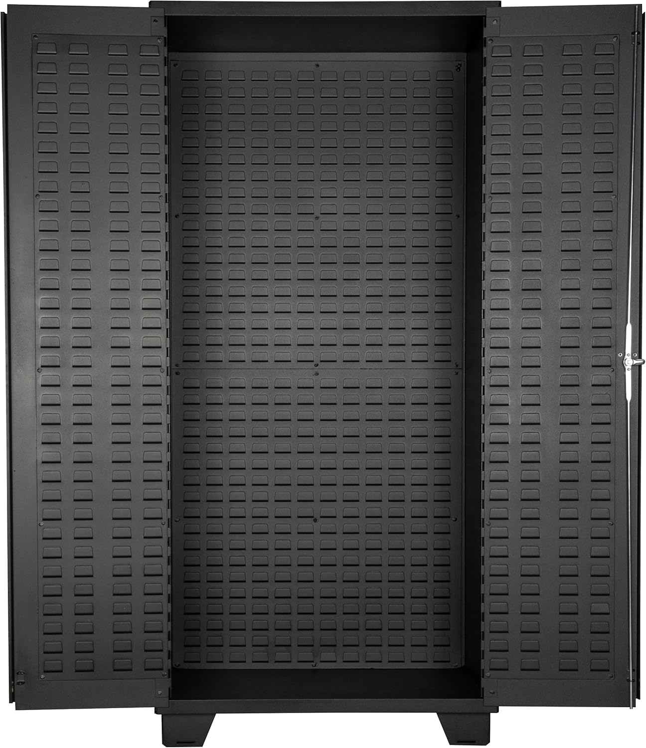 Jamco Tool Storage Cabinets with Bin Mounts, Model DF, Includes 122 Bins, 36-Inch W x 24-Inch D x 78-Inch H, Blue Bins