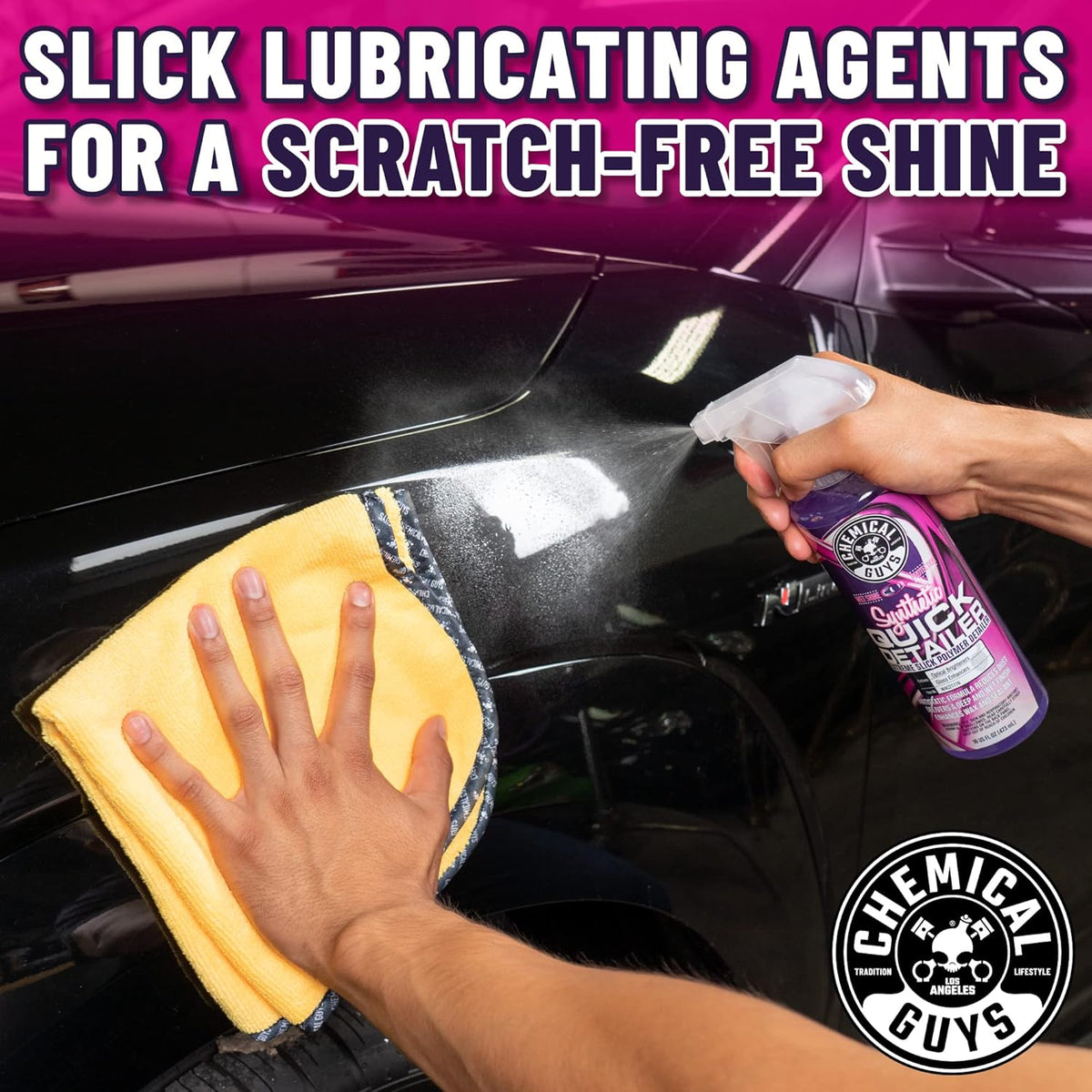 Chemical Guys WAC211 Synthetic Quick Detailer, Extreme Slick Polymer Detailer, Safe for Cars, Trucks, SUVs, Motorcycles, RVs & More, 128 fl oz (1 Gallon)