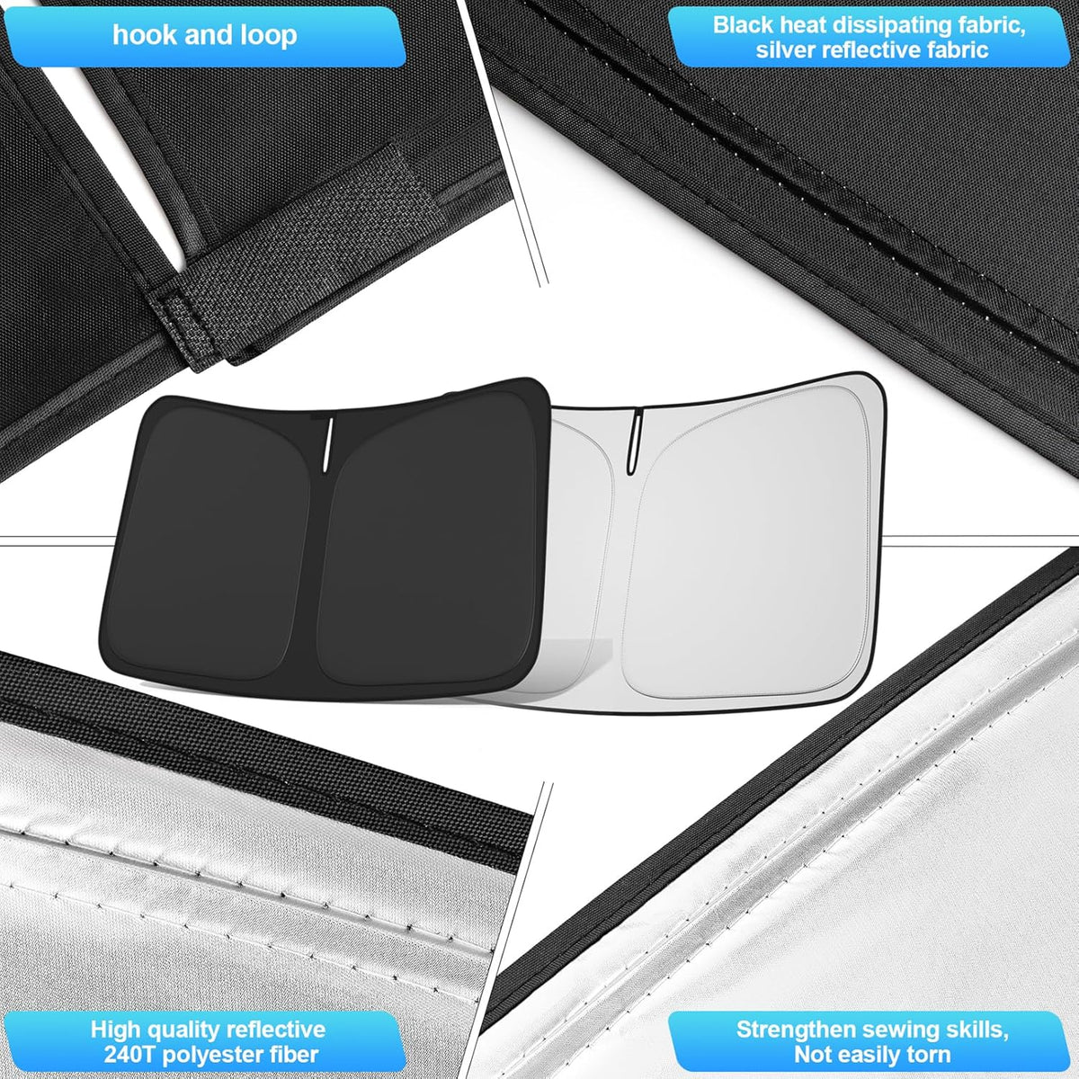 Windshield Sun Shade for Altima 2019-2025 Custom Fit Foldable Front Window Sunshade Sun Visor Protector Block UV Rays Keep Your Car Cooler for