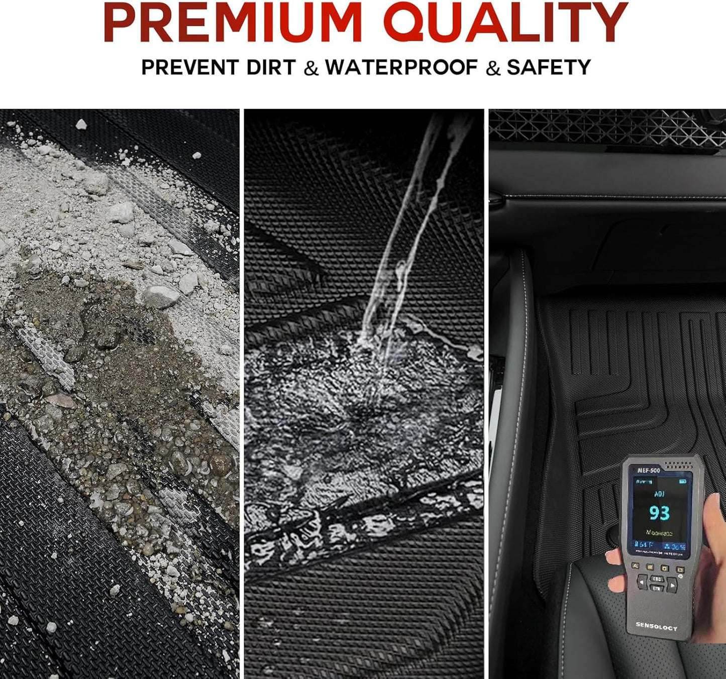 2025 HRV Floor Mats - Original Floor Mats Custom Fit for 2023 2024 2025 2026 Honda HRV & 2025 Acura ADX TPE Rubber Car Mats, All Weather Protection Floor Liners for HR-V Accessories 1st & 2nd Row
