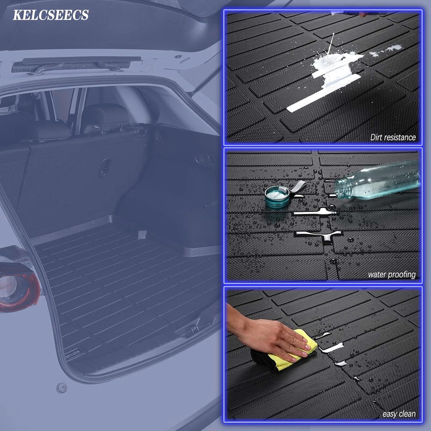 KELCSEECS Floor Mats & Cargo Liner Custom for Hyundai Ioniq 5 N 2025 All Weather Car Mats TPE Floor Liners Ioniq 5 N Accessories