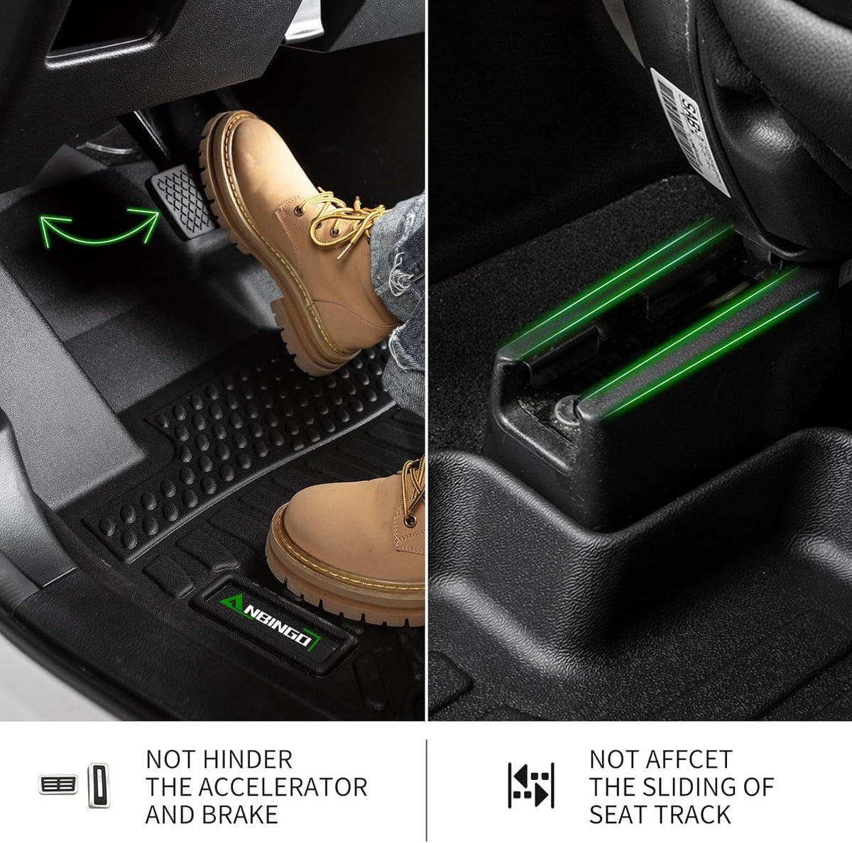 ANBINGO®-Car Mats for 2005-2010 Jeep Grand Cherokee, All Weather Grand Cherokee Floor Mats Cargo Mat Set Custom Full Set Waterproof Durable Grand Cherokee Accessories