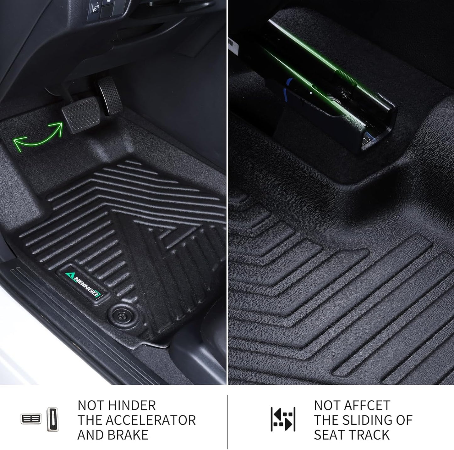 ANBINGO® 2025 Honda Ridgeline Floor Mats, Fit for 2024 Ridgeline, 2017 Ridgeline, 2018 Ridgeline, 2019 Ridgeline, 2020 Ridgeline, 2021 Ridgeline, 2022 Ridgeline, 2023 Ridgeline