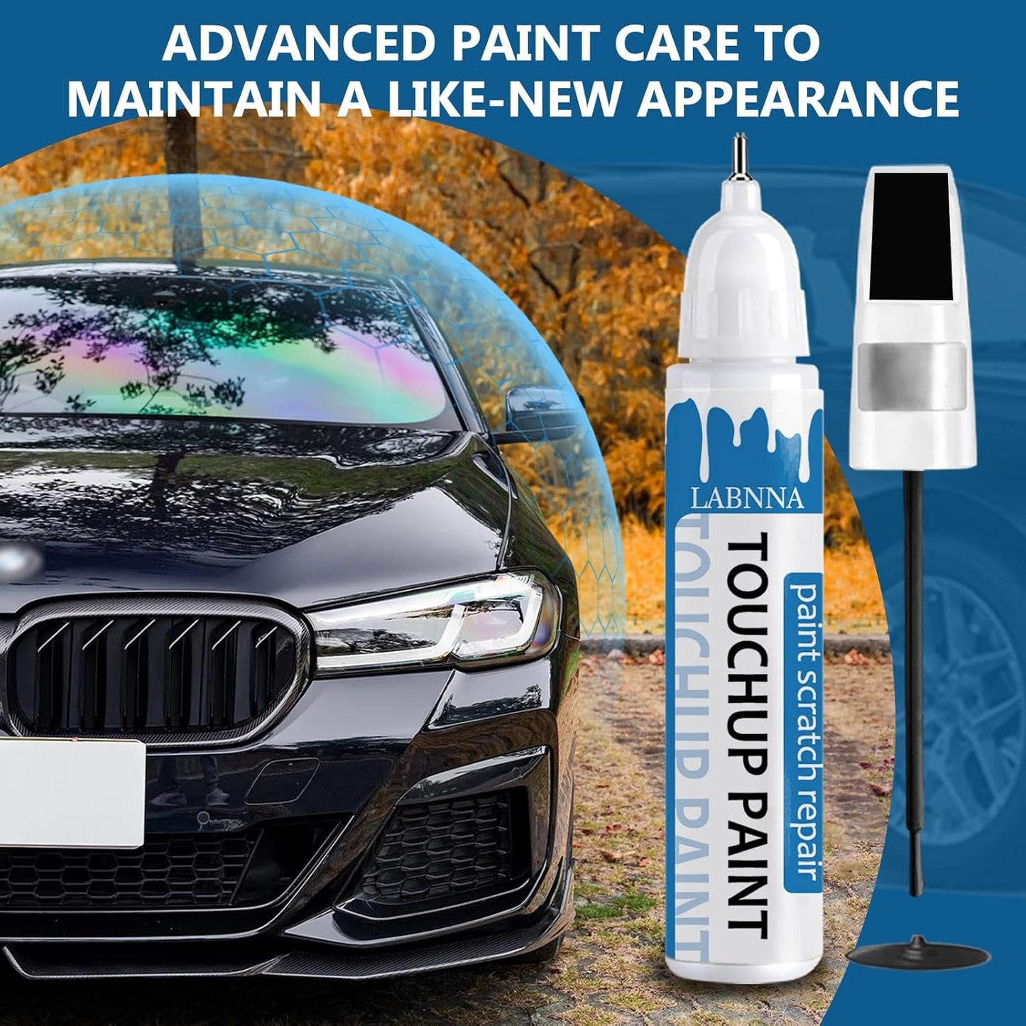 Celestial Silver Metallic (1J9) Touch Up Paint for Toyota-Exact Match 2 in 1 touchup Paint Pen for Chips and Nicks Repair Car Paint Scratch Repair Kit