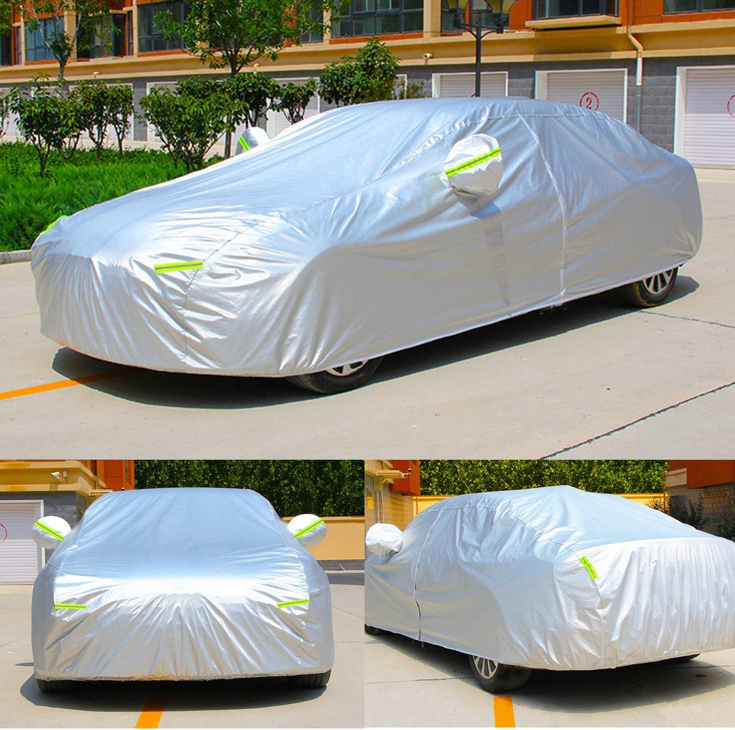 KouKou Oxford SUV Car Cover Custom Fit Porsche Cayenne from 2002 to 2025, Waterproof All Weather with Zipper Door, Sun Rain Dust Snow Protection. (Ships from US Warehouse, Arrive Within 3-7 Days)