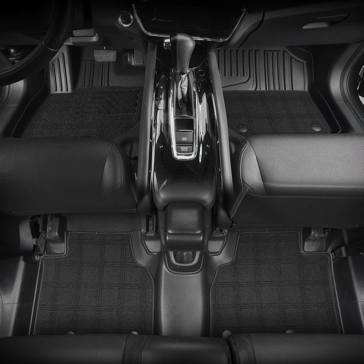 TPE Floor Mats & Carpet Mats Fit for Honda HRV 2023-2025 & Acura ADX 2025 - All Weather Protection Durable Waterproof TPE Anti-Slip Car Floor Liner - Double Layer Car Mats for HR-V Accessories
