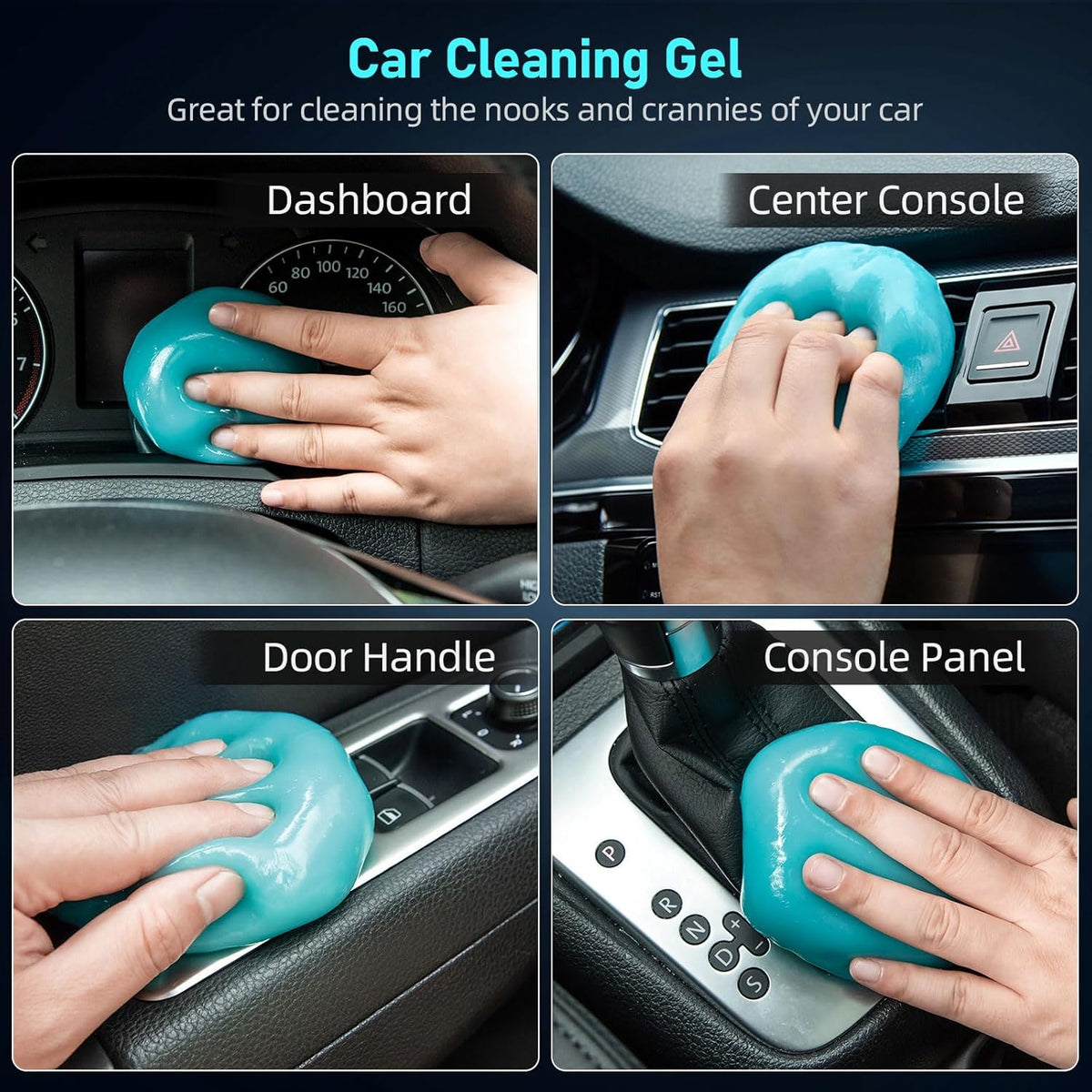 Car Vacuum Cleaner,95W/19Kpa/30Mins,Mini High Power Pet Portable Handheld Cordless Vacuum Pro, Rechargeable Extractor Vacuum Detailing with Cleaning Gel for Car, Home and Office Detail Cleaning