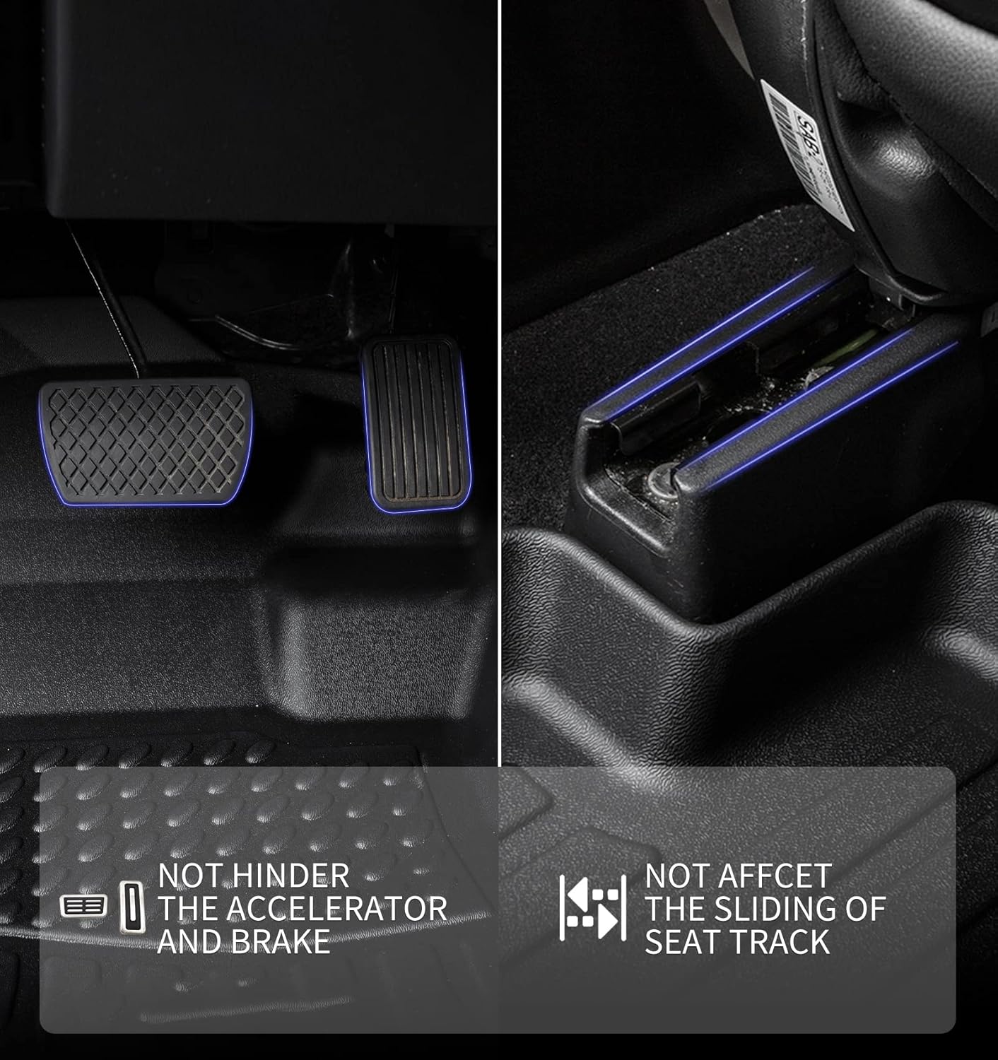 KELCSEECS® Floor Mats & Cargo Liner Custom for 2014 2015 2016 2017 2018 2019 2020 2021 Mazda 6 All Weather Protection TPE Floor Liners Front & Rear Row Full Set Mazda 6 Accessories Black