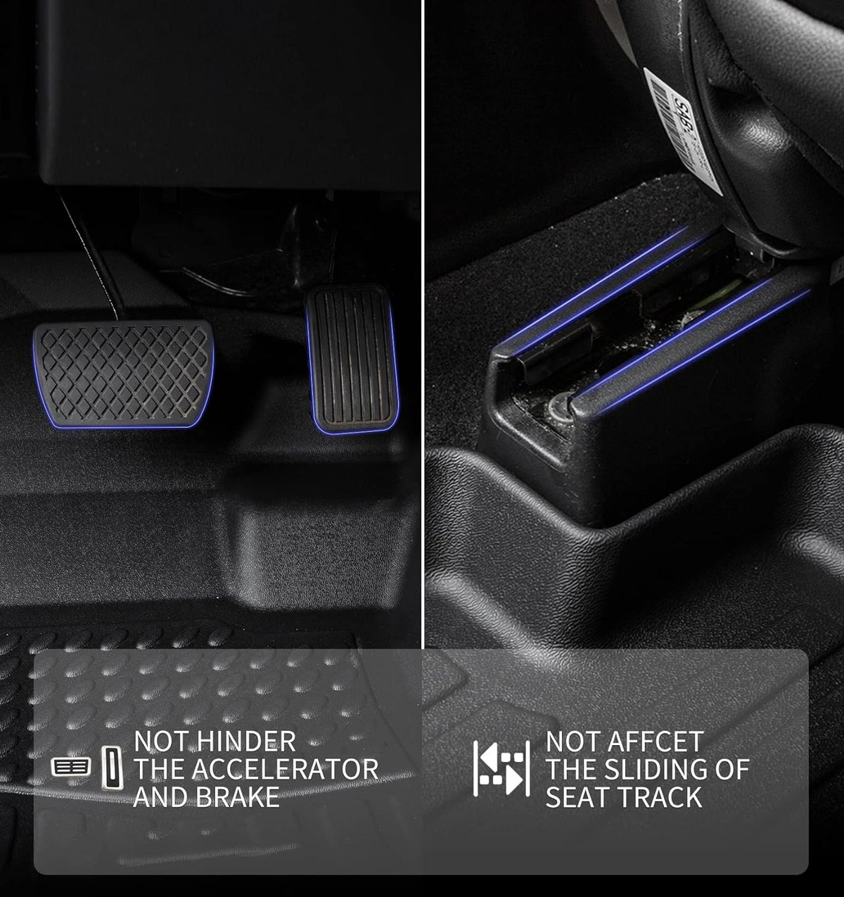 KELCSEECS® Floor Mats & Cargo Liner Custom for 2021-2025 Chevy/Chevrolet Suburban & GMC Yukon XL 8 Seats Bench Seats All Weather Protection TPE Floor Liners Full Set Chevy Suburban Accessories Black
