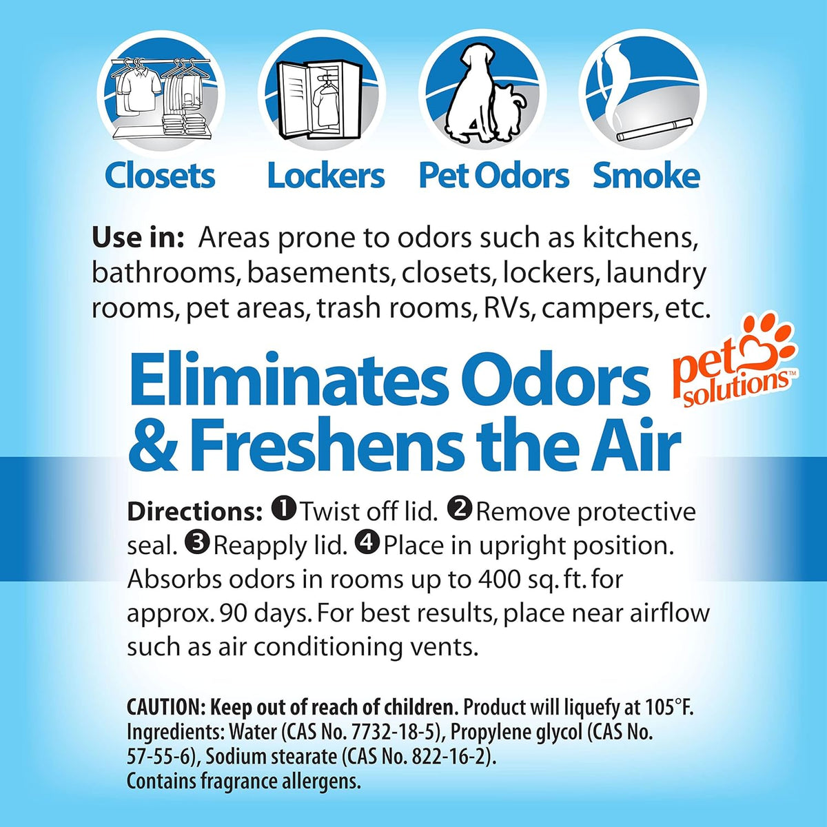 OdoBan Solid Odor Absorber Eliminator for Home and Small Spaces, Fresh Linen Scent, 14 Ounces Each, 6-Pack