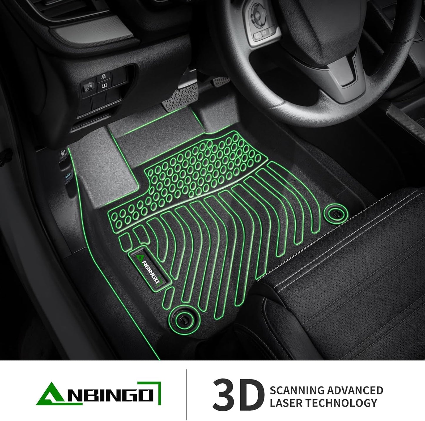 ANBINGO- Floor Mats Custom for Range Rover Sport 2014-2022 (Only for Range Rover Sport) All Weather Range Rover Sport Mats, Rover Sport Floor Mat,Range Rover Sport Accessories - Black