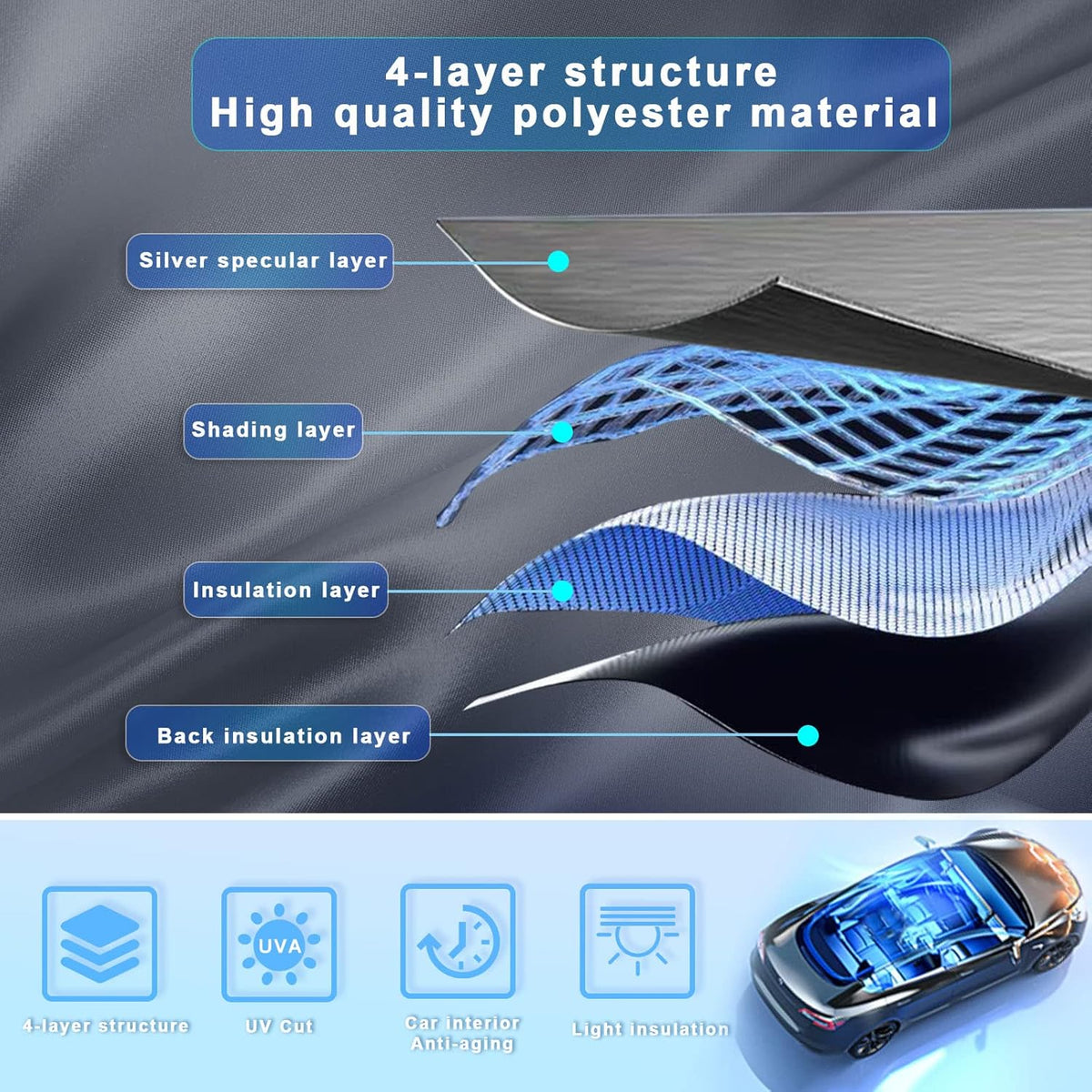SXCY for 2020-2024 2025 Outback Windshield Sunshade for 2023-2025 Outback Accessories 2024 2025 Outback Sunshade Foldable Sun Shield 2024 2025 Outback Limited Touring Sunshade