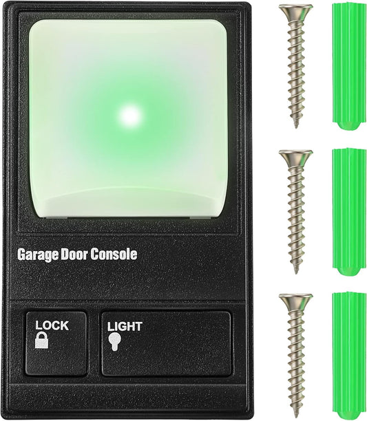 Multifunction Control Panel, Wired Replacement Panel Wall Keypad Button Compatible with Liftmaster 41A5273-1 78LM Garage Door Opener(Black)