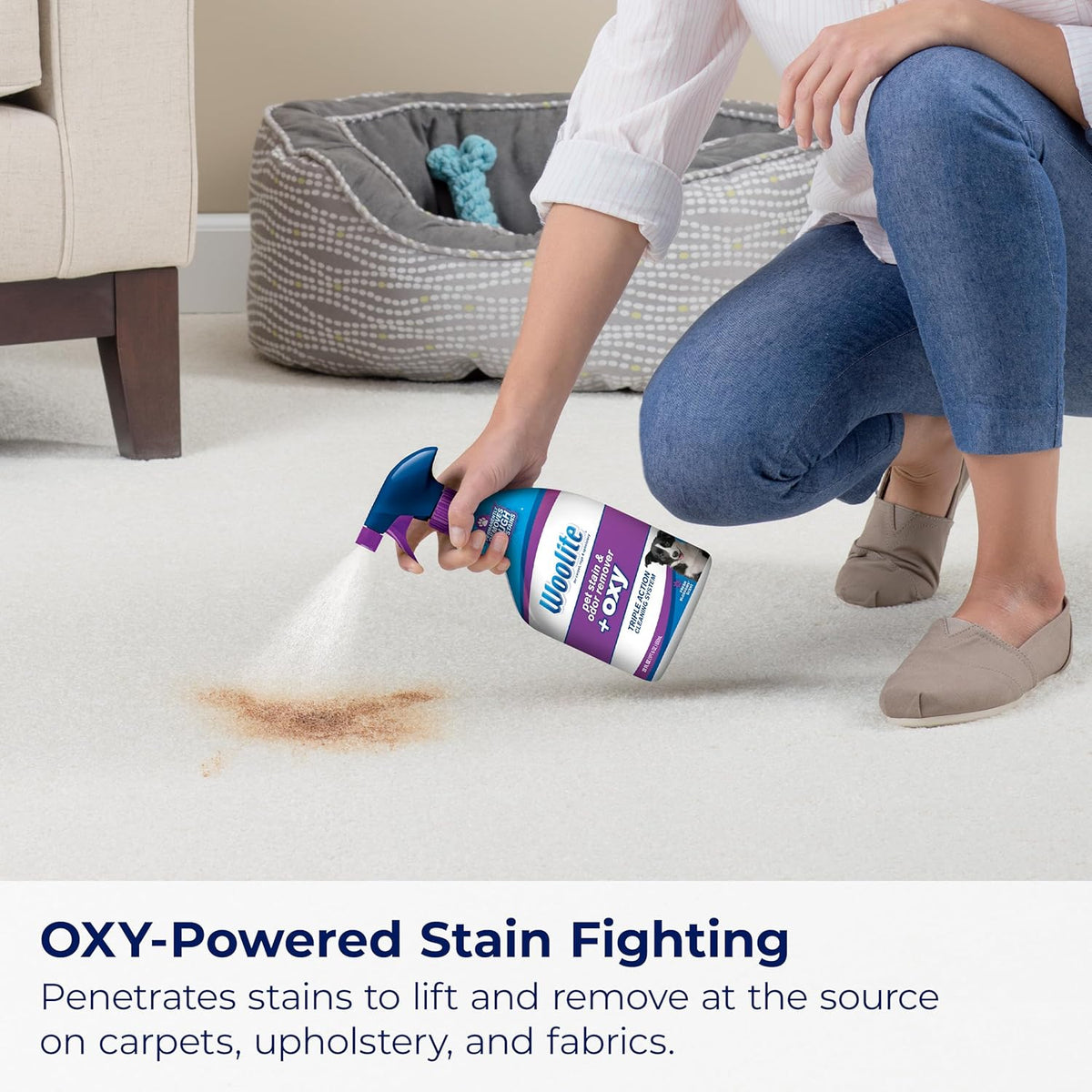 Bissell Woolite® Advantage Pet Stain & Odor Remover + Oxy, 2-Pack, 3326