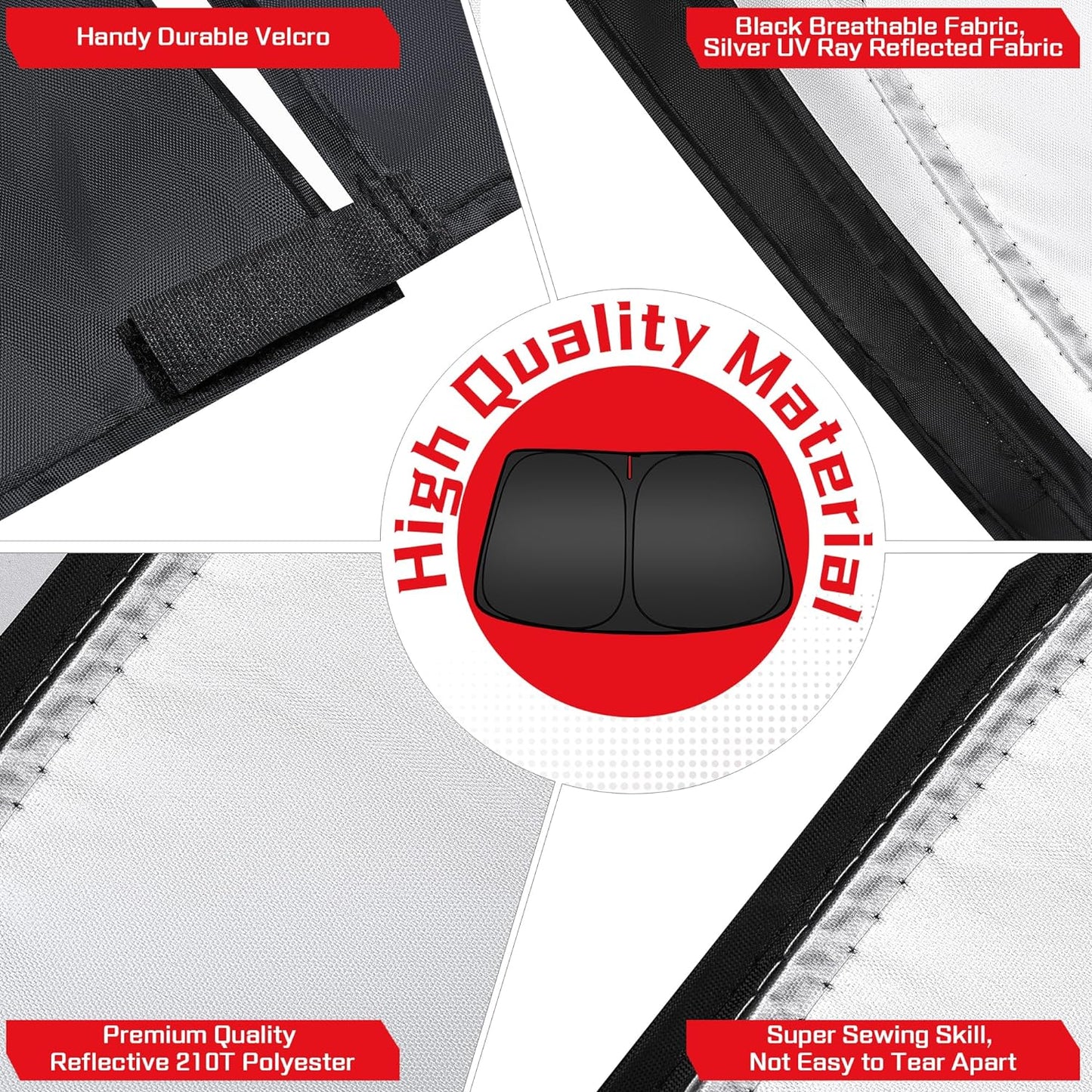 ARISMOTOR Windshield Sun Shade for Toyota Tundra (Limited, SR5, Platinum, TRD Pro) 2022-2025 2026, Custom Fit Foldable Front Window Sunshade Sun Visor Protector, Block UV Rays Keep Your Car Cooler