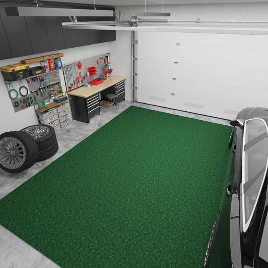 Ottomanson 6'6" x 22' Hallway Runner with Scraper Pile - Extra Durable Non-Slip Rug Mat for Indoor & Outdoor Use - Ideal for Kitchen, Entryway & Garage - High-Traffic Carpet, Green
