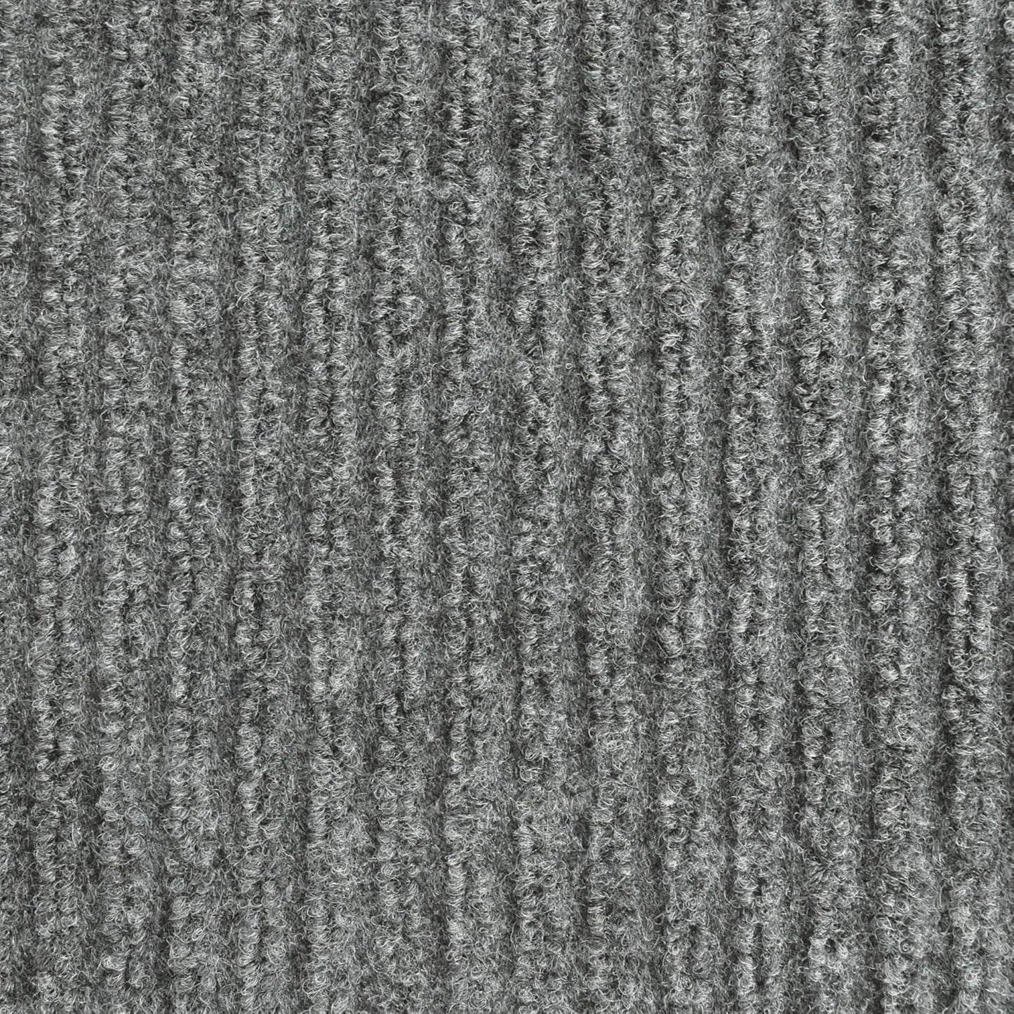 iCustomRug Spartan Weather Warrior Duty Indoor/Outdoor Utility Ribbed in 3ft,4ft,6ft Widths 70 Custom Sizes with Natural Non-Slip Rubber Backing 4'X62' in Grey