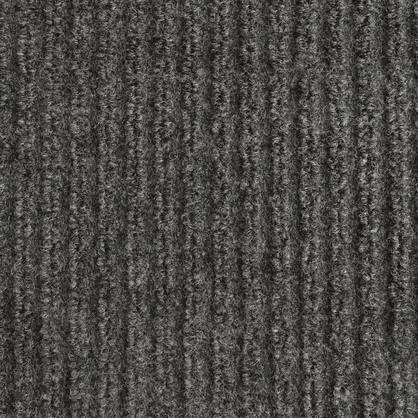 iCustomRug Spartan Weather Warrior Duty Indoor/Outdoor Utility Ribbed in 3ft,4ft,6ft Widths 70 Custom Sizes with Natural Non-Slip Rubber Backing 4'X42' in Charcoal