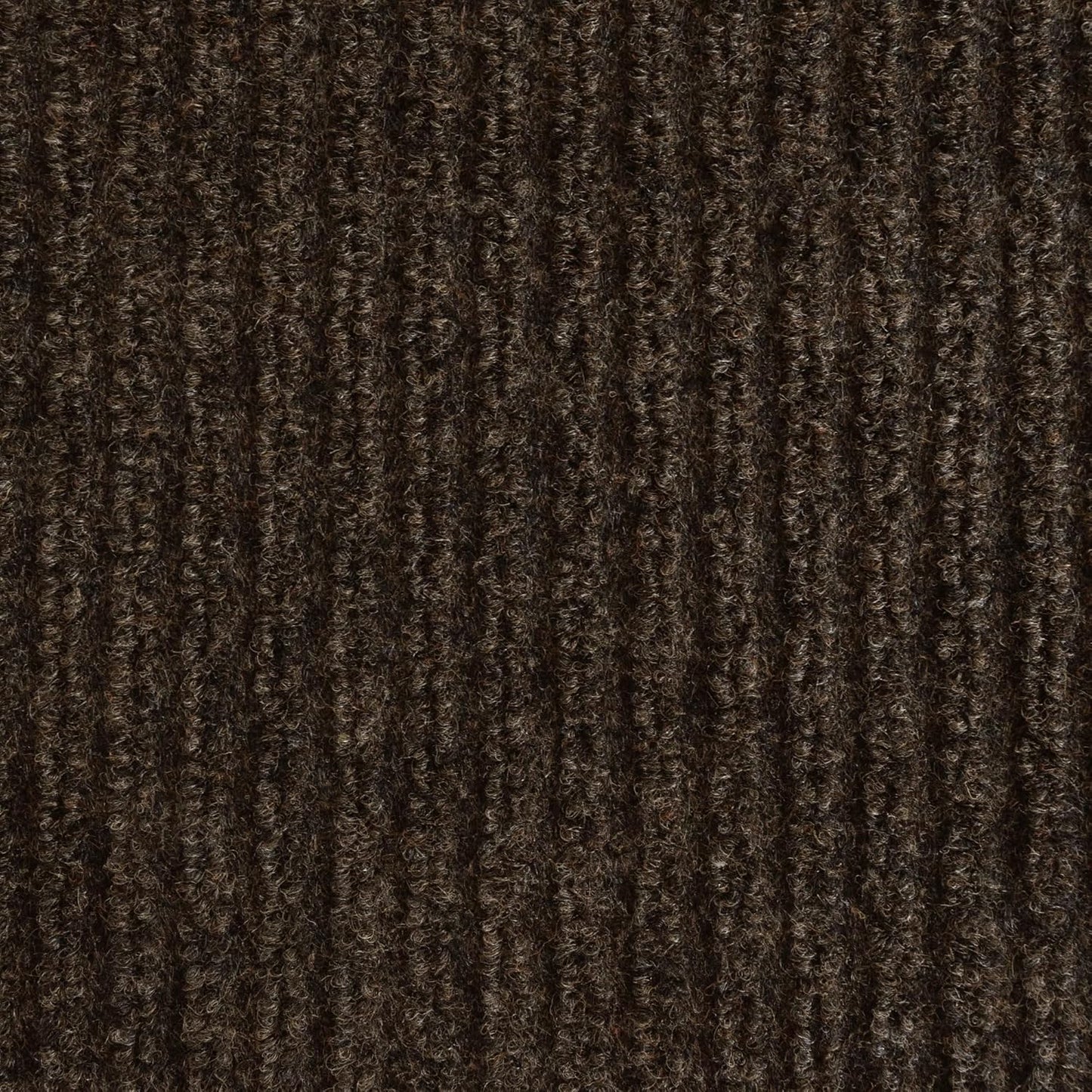 iCustomRug Spartan Weather Warrior Indoor/Outdoor Utility Ribbed Carpet Runner with Non-Slip Thermoplastic Rubber Backing, 6ft X 78ft in Brown