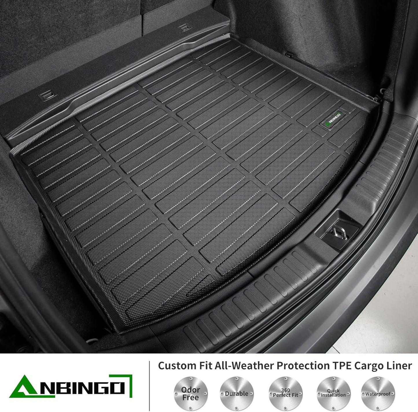 ANBINGO® Floor Mats & Cargo Liner for Buick Encore GX AWD, 2020-2026 Preferred | Select | Essence, 2024-2026 Sport Touring | Avenir, (Cargo Tray in Upper Deck Position)