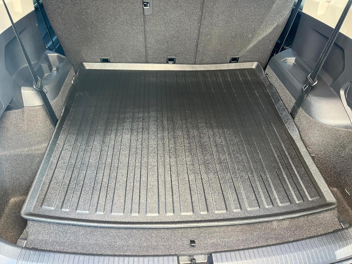 Premium Cargo Liner for Volkswagen Tiguan 5 & 7 Seat Models Trunk Layout Behind 2 Row 2018-2024 - Custom Fit Car Trunk Mat - All-Season Black Cargo Mat - 3D Shaped Laser Measured Trunk Liners